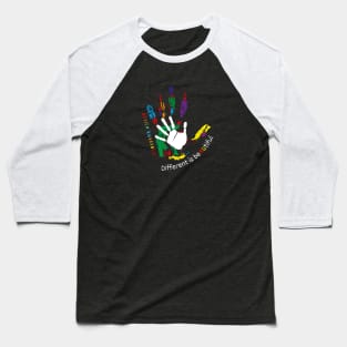 Autism Awareness - Different is Beautiful Baseball T-Shirt